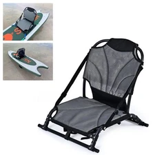 Folding Kayak Seat w/Back Support for Inflatable Kayak Comfort Chair Cushion Pad