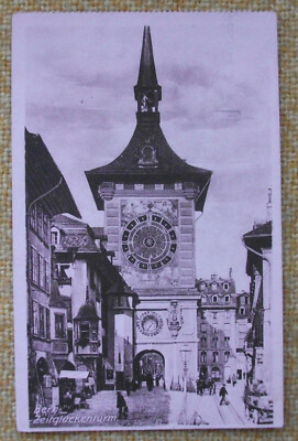  Ansichtskarte Bern, Zeitglockenturm 1924  (2ch-20)
