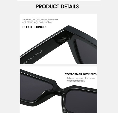 UV Protection Ocean Lens Sun Glasses Rivets Shades for Women & Men - Picture 10 of 20