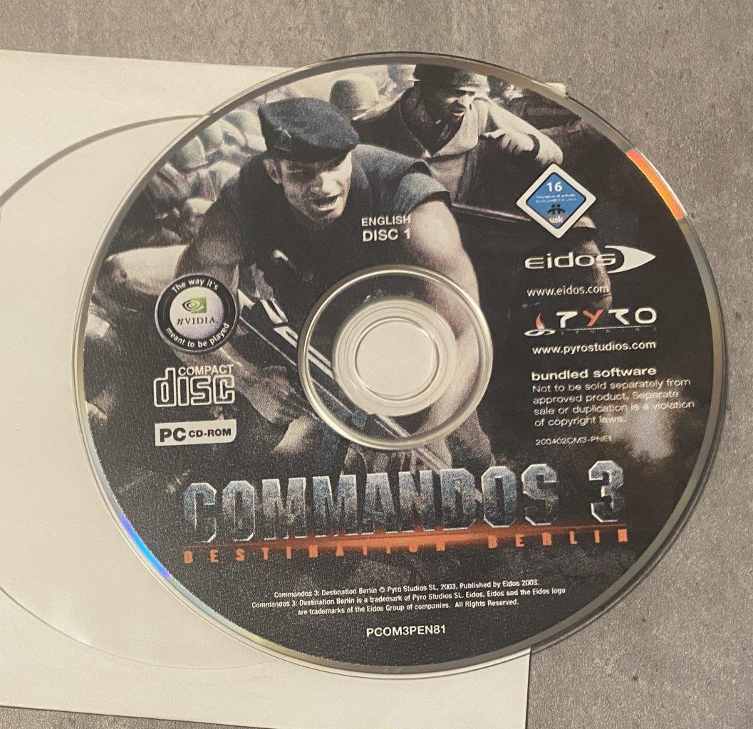 Commandos 3: Destination Berlin (3xCD, PC, 2003) | eBay Commandos 3: Destination Berlin (3xCD, PC, 2003) | eBay