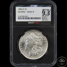 1884 O Morgan Dollar NGCX 9.3 Vault Box Series 4 Black Core Past Meets Present