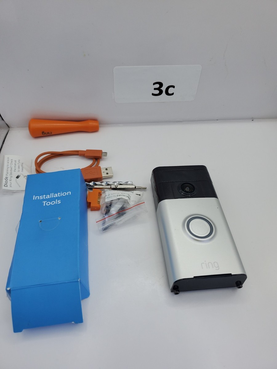 Satin Nickel Ring Video Doorbell 1st Gen WIFI 720p HD 852239005024