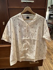 Vintage 1970s Sears The Men's Store Perma-Prest Golf Casual Pajama Shirt Size XL