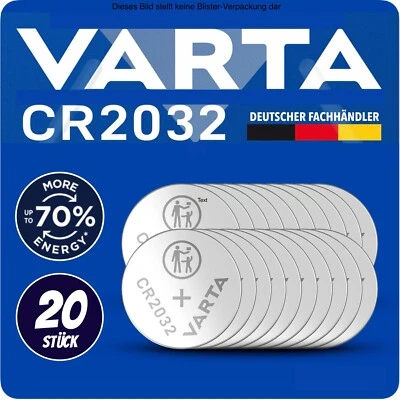Pilas de botón VARTA CR2032 CR-2032 6032 1x - 20x unidades NUEVO + MHD 2034