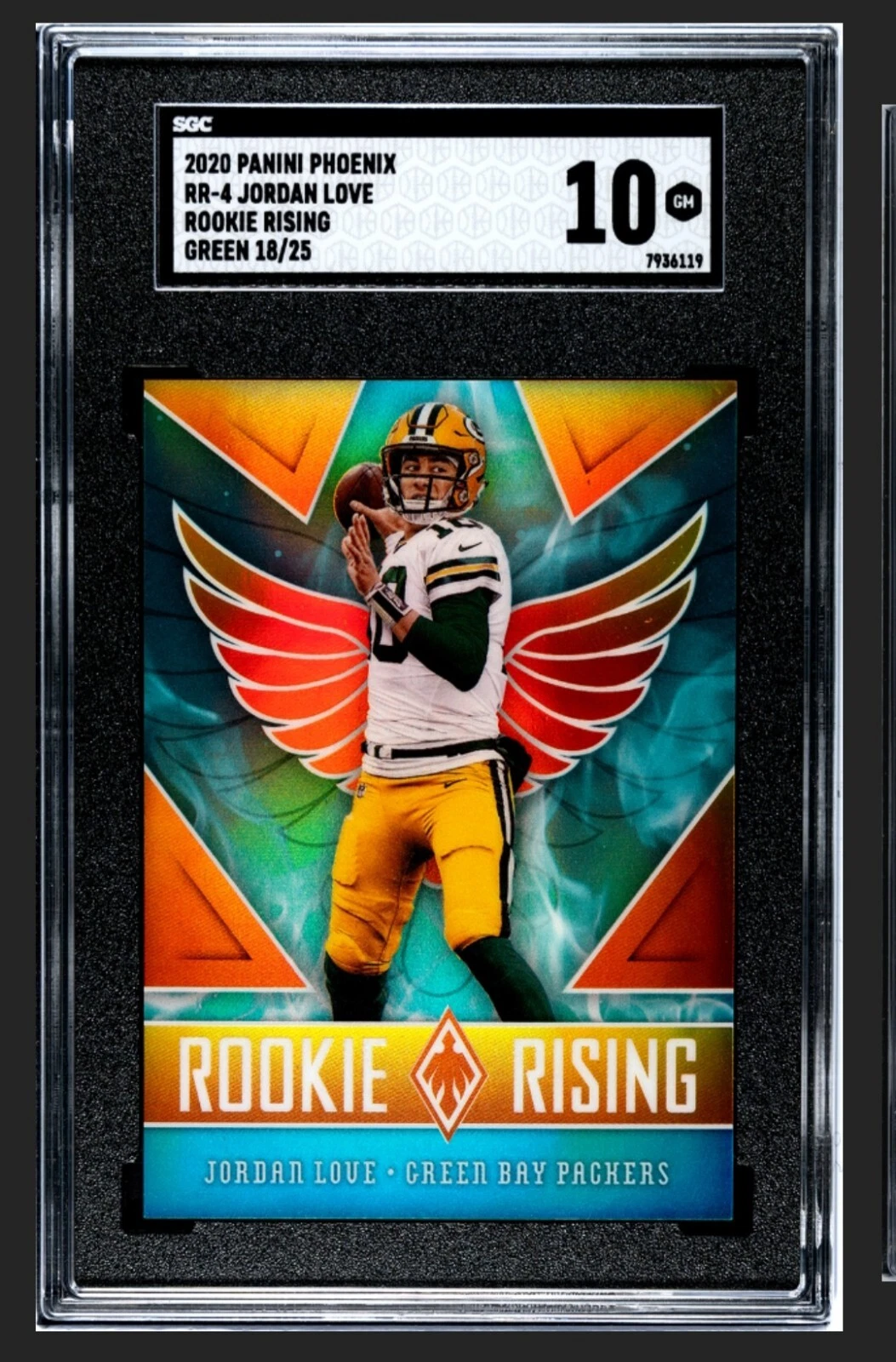 Jordan Love Panini Phoenix Rookie Rising #RR4 Green