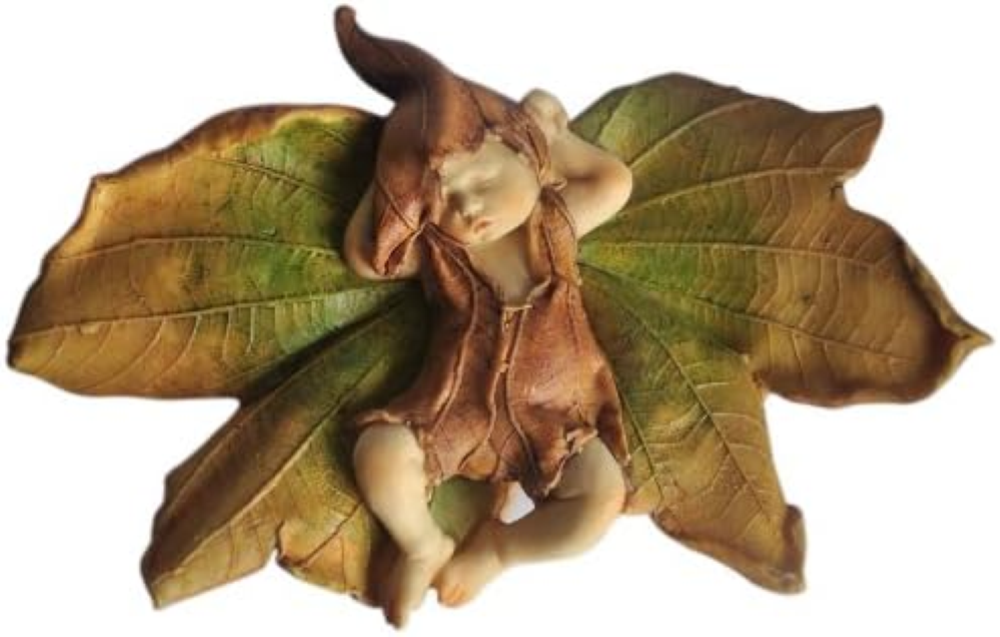 Top Collection Enchanted Story Fairy Garden Sleeping Fairy Baby Outdoor Statue,
