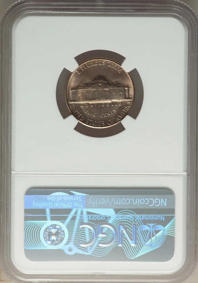 1954 S Jefferson Nickel NGC MS66 FS-801 DDR - NONE BETTER - Image 2 of 2