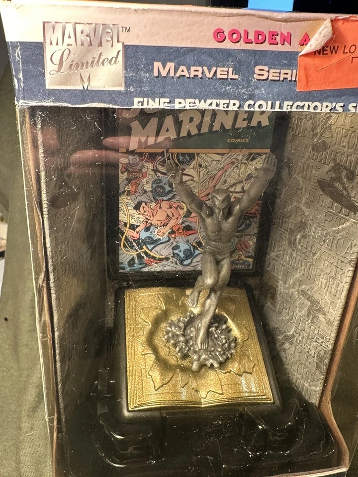 Figura de peltre fino SUB-MARINER de la Edad de Oro de los Campeones de Cómic de 1997 EN CAJA Foto 4 de 4