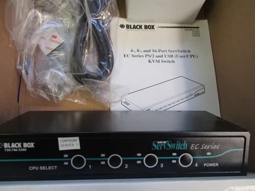 NUEVO CAJA NEGRA INTERRUPTOR 4 PUERTOS SERIE EC KV9204A - Imagen 5 de 5