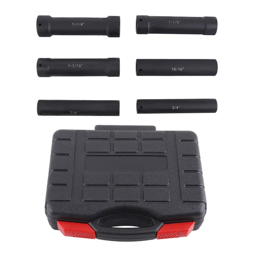 6* 1/2 Inch Drive Heavy Duty Extended Length Extra-Deep Length Impact Socket Set