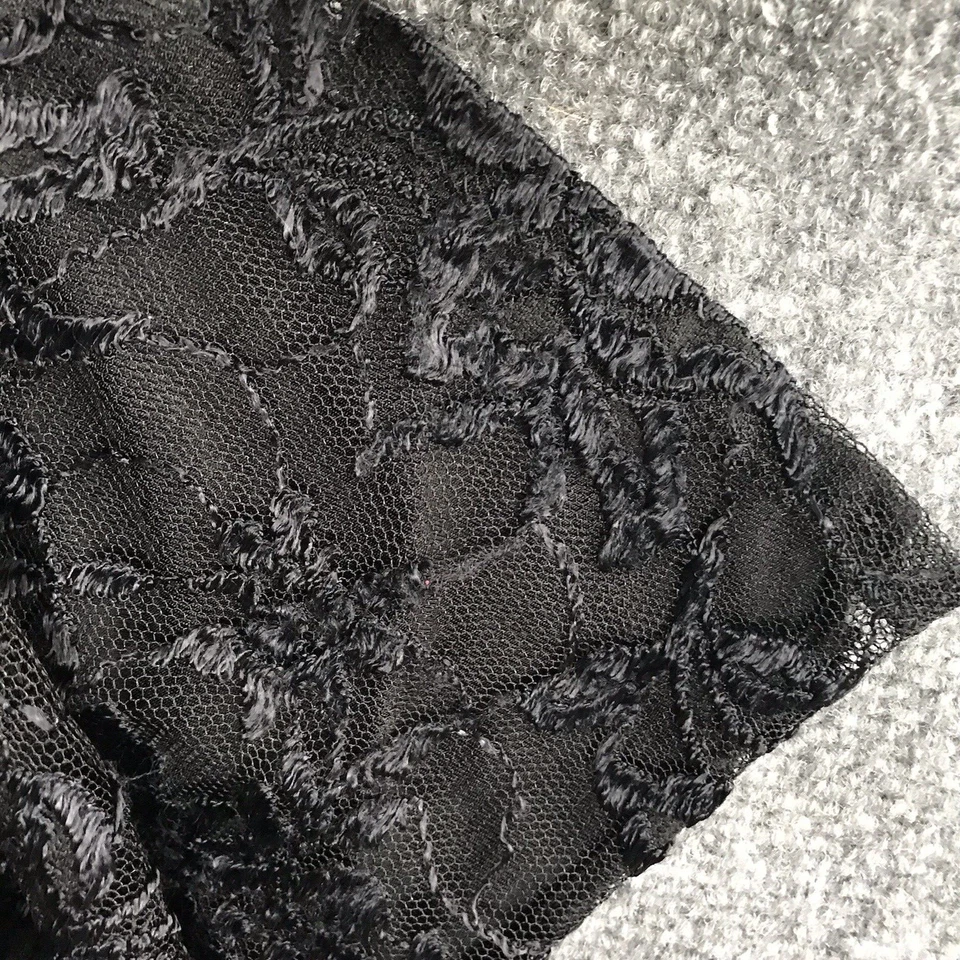 Top On Gossamer L Cami Lencería Encaje Malla Transparente Hada Grunge Negro Gótico Coqueta Foto 4 de 4