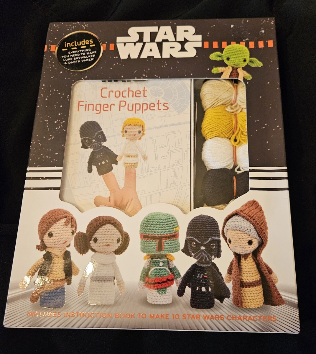 DISNEY Star Wars Crochet Finger Puppets KIT Luke Skywalker Darth