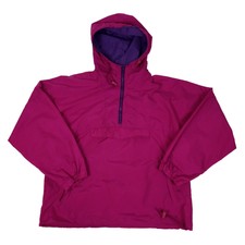 Womens Purple 1/4 Zip Coat Size Medium 