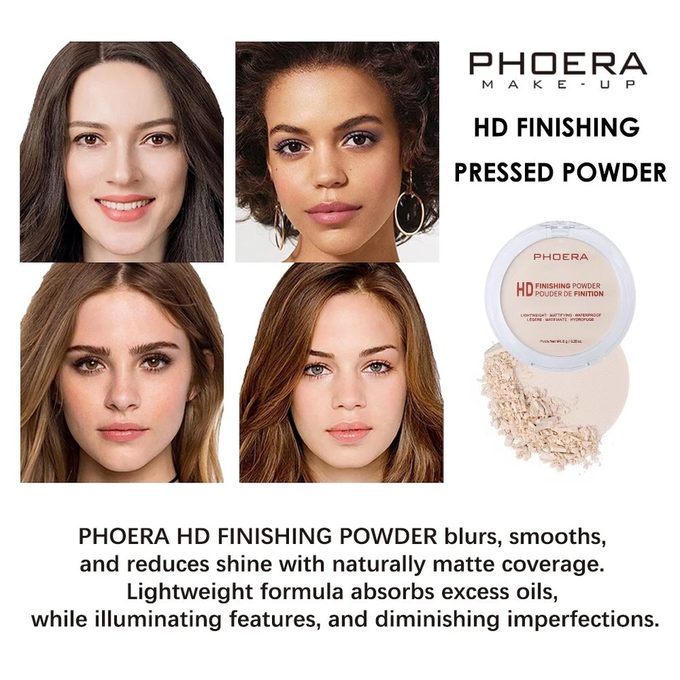 PHOERA HD Finishing Pressed Powder, Radiant/Matte Finish, 12-Hour Wear Flawless - Image 3 of 4