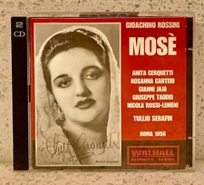 ROSSINI Mosè [1956] (2 discs, Walhall) SERAFIN • CERQUETTI • CARTERI  • TADDEI