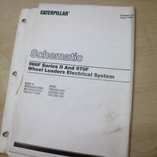 Caterpillar 966F 970F series II Wheel Loader Electrical System Schematic manual