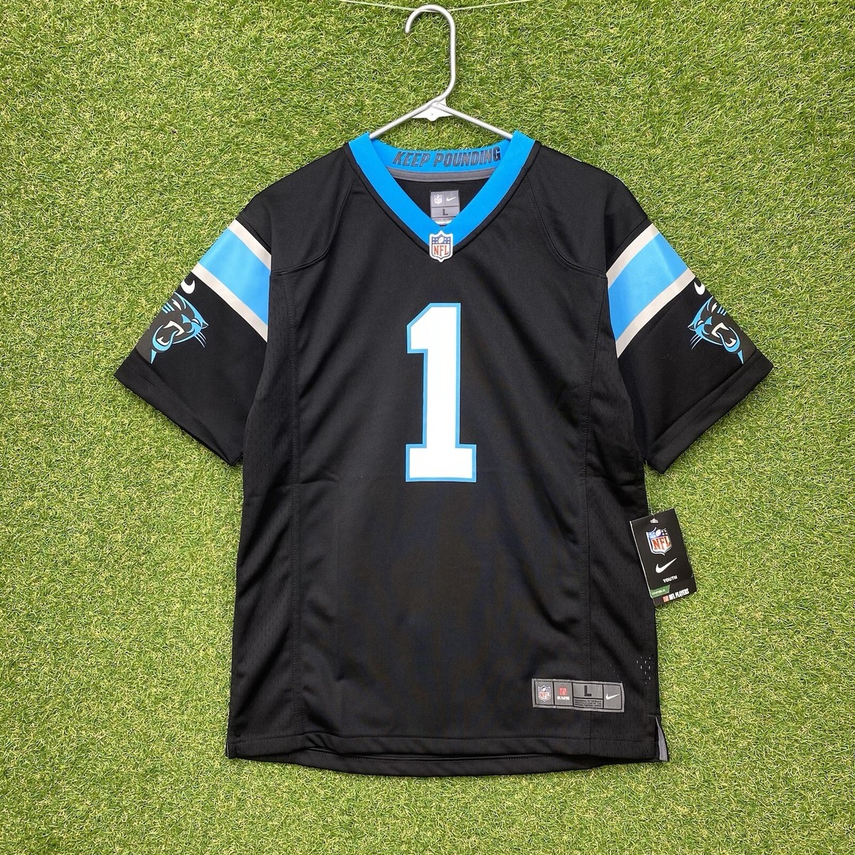 Cam Newton #1 Carolina Panthers Nike Jersey Kids Large Youth