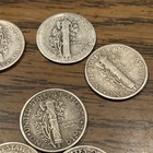 Lot Of 9 Mercury Dimes 90% Silver Mixed Dates — photo 9