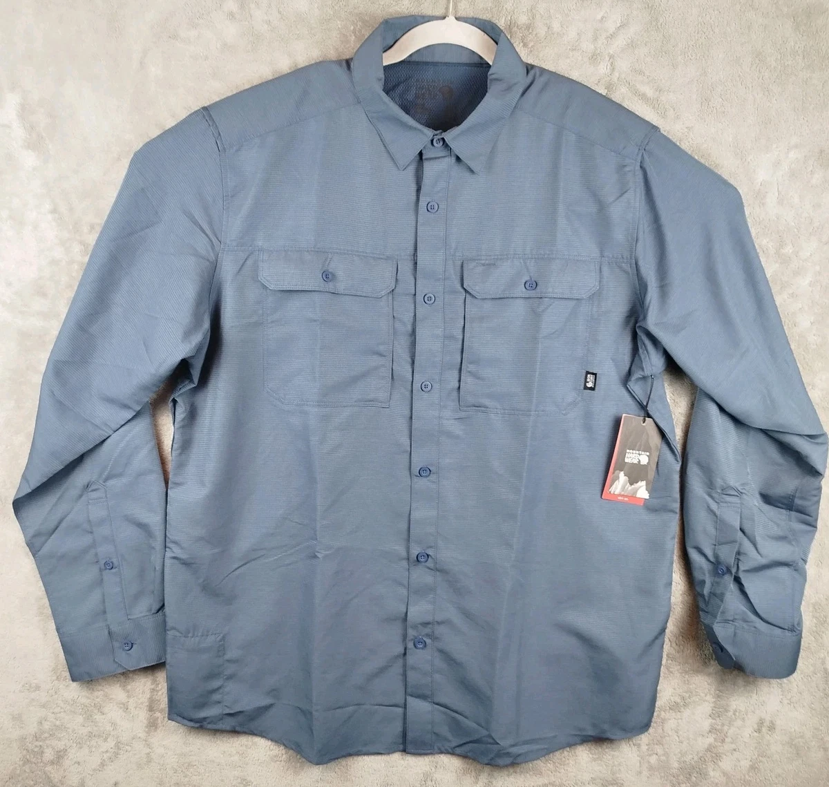 Chemise boutonnée Mountain Hardwear homme XL grise manches