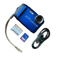 Fujifilm FinePix XP90 16.4MP Blue Digital Camera With Cable And 32GB Card