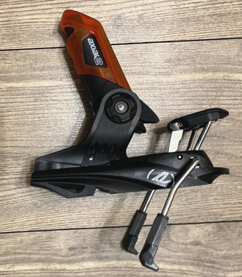 Ski bindings ROSSIGNOL AXIAL 2 120S TPI2 din 3.5/11 BLK/ORG put on
