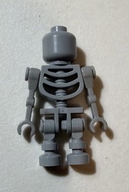 The LEGO Movie Minifigure Robo Skeleton 70814 70807 70817 Gray Grey tlm048
