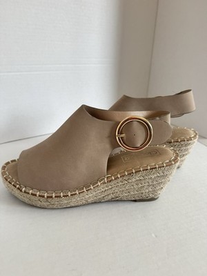 Woman's CloudAir Selena Espadrille Sandal In Stone Color Size 7.5