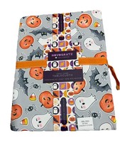 Image of Novogratz Grey Halloween Patterned Oblong Tablecloth 213x152cm New