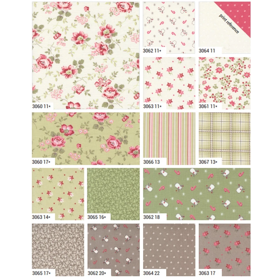 A Very Sweet Christmas Mini 2.5" Charm Pack by Bunny Hill Designs for Moda - Image 2 of 3