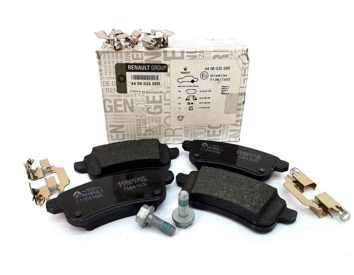 Plaquettes frein AR origine Renault 440603558R Megane 3 Grand Scénic 3 Espace 5 kit freinage arrière