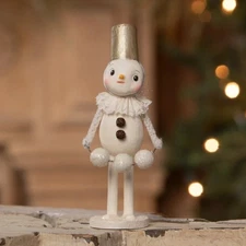 Bethany Lowe Bucket Head Snowman Christmas Small 5” Figurine NEW                