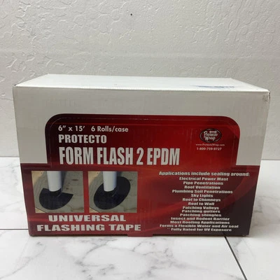 (6 PACK) Protecto Wrap Form Flash 2 EPDM - 6" x 15' Roll