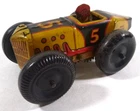 Vintage 1930's MARX Toys Indy Racer #5, Wind-Up Tin Litho  Race Car-Tested/Works