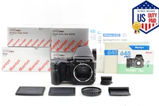 ⏯ALL Box [MINT+++] MAMIYA 645 Pro Body AE Finder 120 Film Back Holder From JAPAN