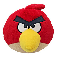 Angry Birds Dark Red Bird Plush 8" 2010 Commonwealth Gen 1 Rare