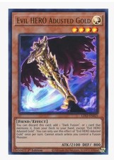 EVIL HERO ADUSTED GOLD Ultra Rare - LED5-EN013 - 1st NM -Yu-Gi-Oh