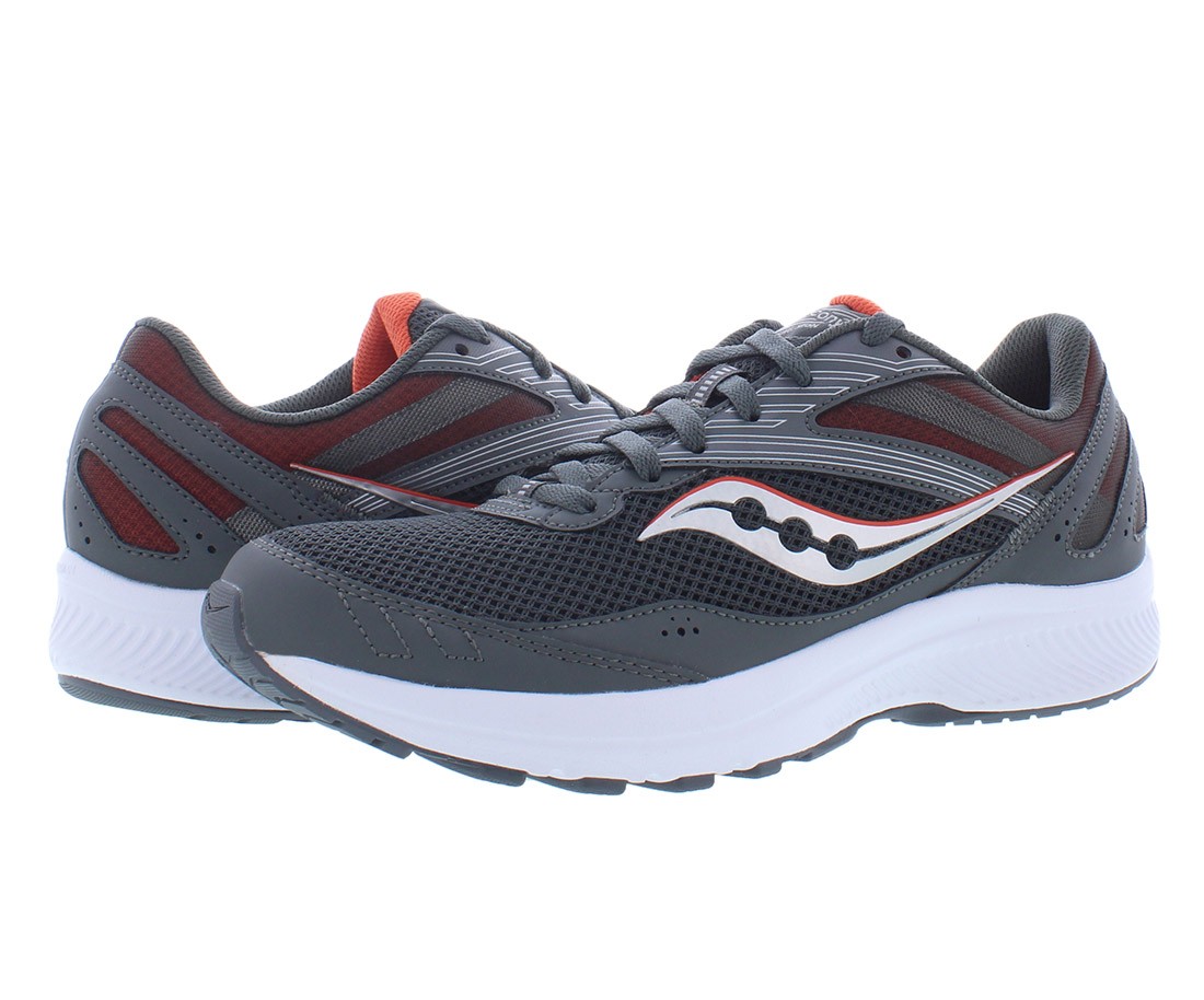 Saucony Cohesion 15 Mens Shoes Size 10.5, Color: Shadow/Poppy thumbnail 2