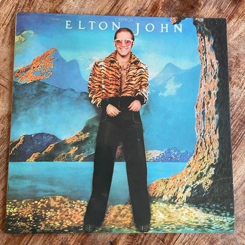 ELTON JOHN - CARIBOU  EX/EX+ VINYL LP / COLOURED / FIRST PRESSING / LYRIC INNER