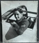 WW2 Egypt RAF Helopolis M.U. a Rigger in a Hurricane ? small photo 5.5 by 4.5cm