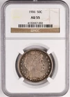 1906 BARBER HALF DOLLAR 50C NGC AU 55