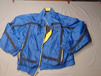 Vintage 90s Reebok Jacket Adult Blue Windbreaker Track Jacket Coat Mens XL