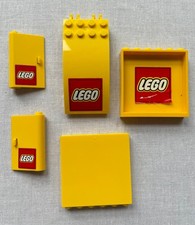 Lego Genuine Selection Of Yellow LEGO Logo Sticker-ed Panels/Doors Etc