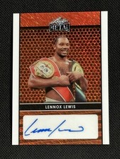 Lennox Lewis Auto /8 Orange Shimmer - 2024 Leaf Metal LA-LL2