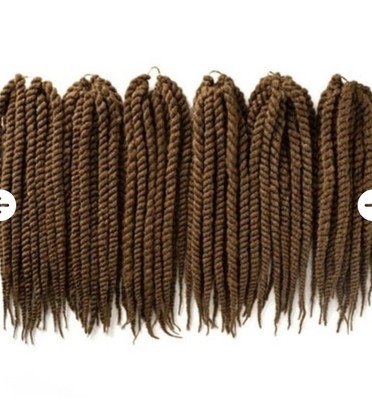 OneDor High Quality 6Packs 18Inch Brown Havana Twist Crochet Hair Extensions 