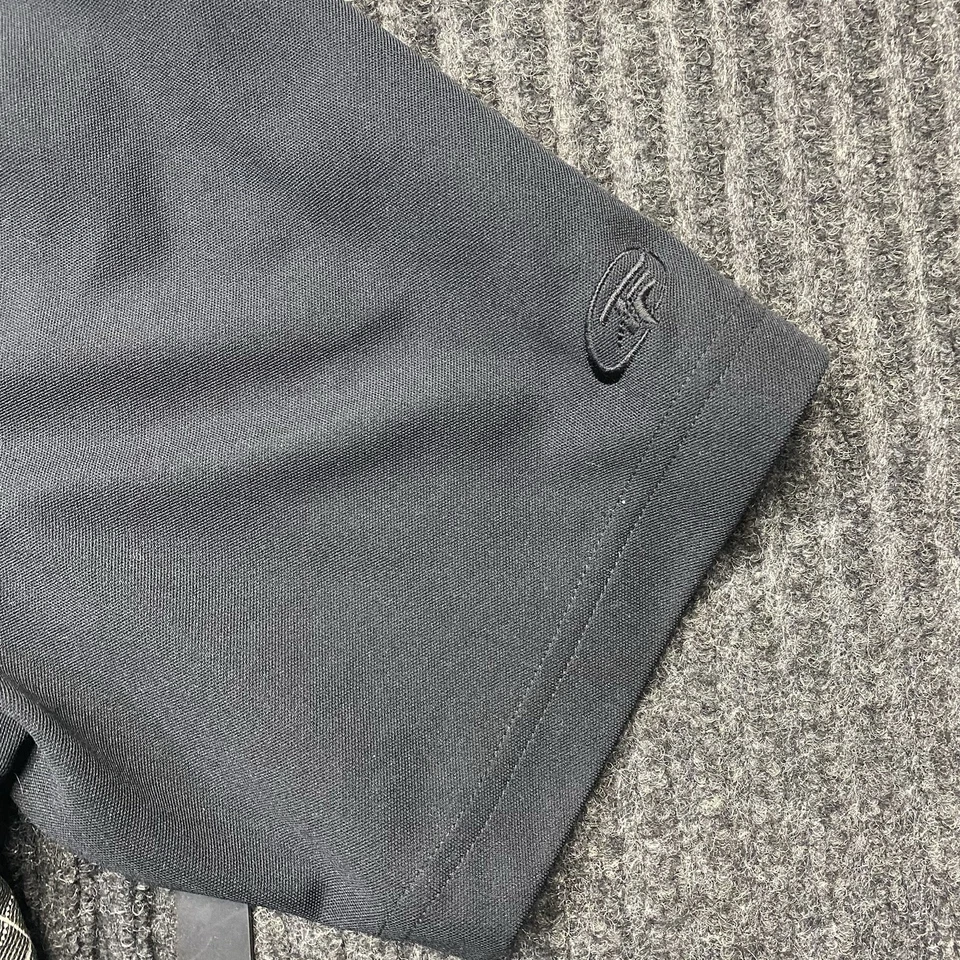 Top Flite Golf Polo Negro Mediano Dri-Fit Argyle Preppy Camisa Absorbente de Humedad Foto 4 de 4