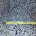 Vintage American Brilliant Hobstar Cut  Crystal Napkin Holder~Pinwheel~Letters — photo 7