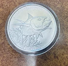 2014 Tokelau 1 oz Silver $5 Yellowfin Tuna