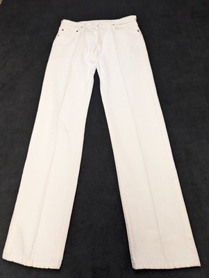 Vintage Levi's 501 Jeans Men's Fits 31X33 White Button Fly
