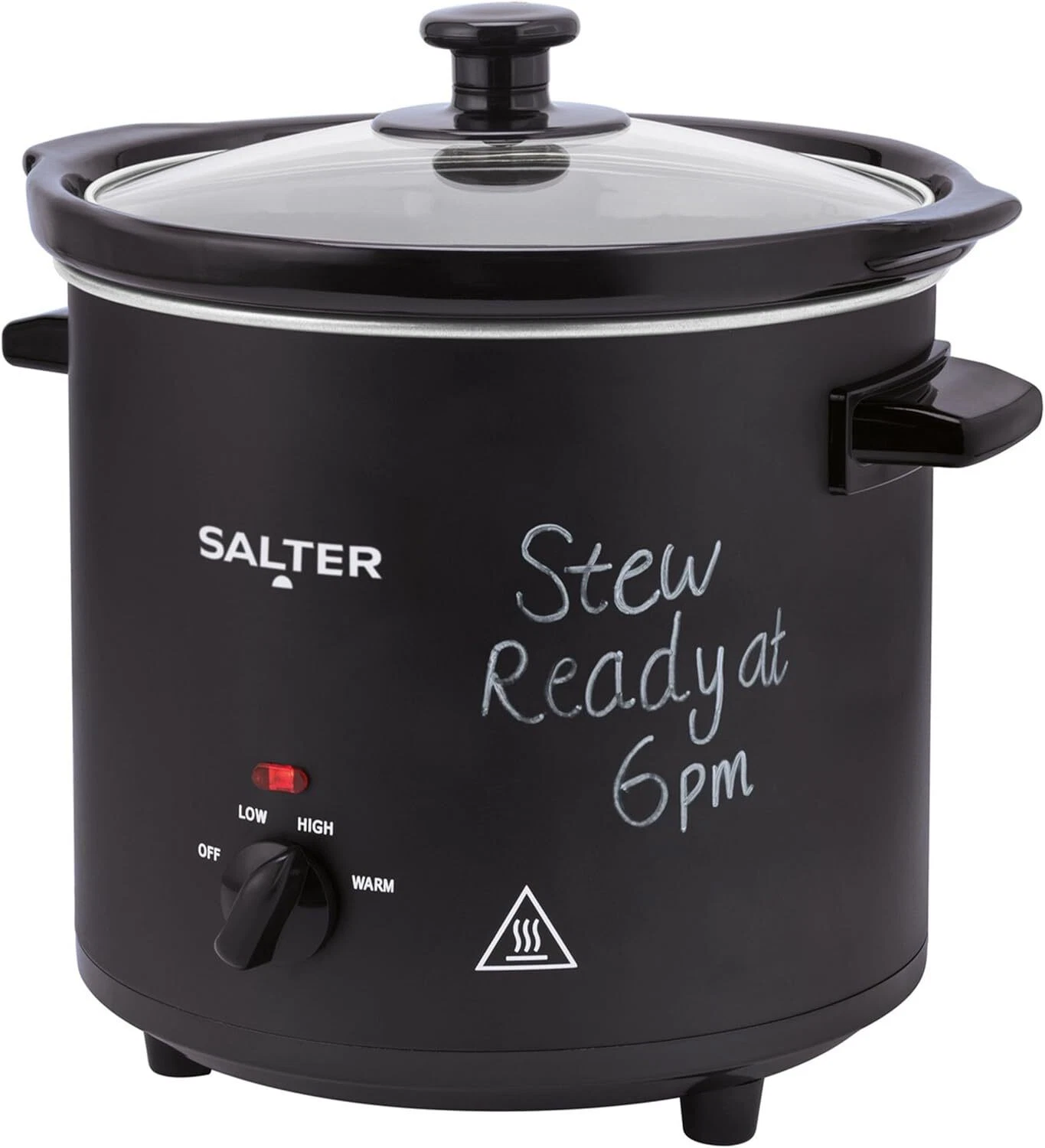 Salter 3.5L Chalkboard Slow Cooker – 3 Heat Settings, Family Size