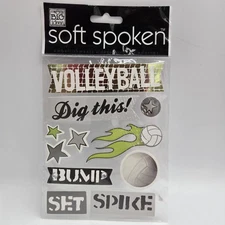 VOLLEYBALL MAMBI SS953 Soft Spoken 3D Gemstone Stickers Sport Bump Set Spike NEW